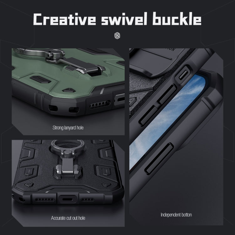 For iPhone 13 Pro Max NILLKIN CamShield Armor Pro Phone Case with Ring Holder