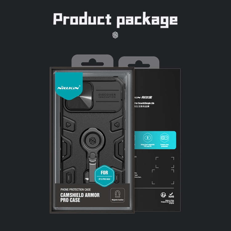 For iPhone 13 Pro Max NILLKIN CamShield Armor Pro Magnetic Phone Case