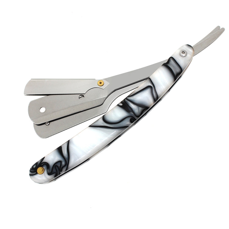 H-20 Men Classic Replaceable Blade Manual Shaver Folding Shaving Razor(Grey Resin)