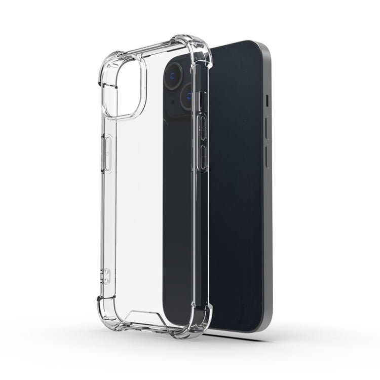 For iPhone 14 Four-corner Airbag Anti-fall Phone Case (Transparent)
