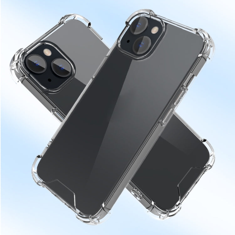 For iPhone 14 Four-corner Airbag Anti-fall Phone Case (Transparent)