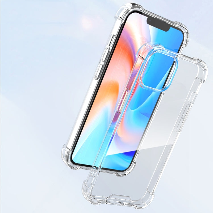 For iPhone 14 Four-corner Airbag Anti-fall Phone Case (Transparent)
