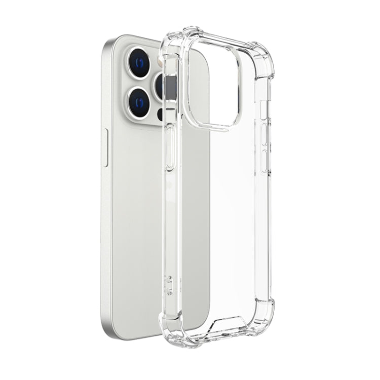 For iPhone 14 Pro Four-corner Airbag Anti-fall Phone Case(Transparent)