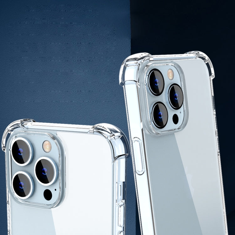 For iPhone 14 Pro Four-corner Airbag Anti-fall Phone Case(Transparent)