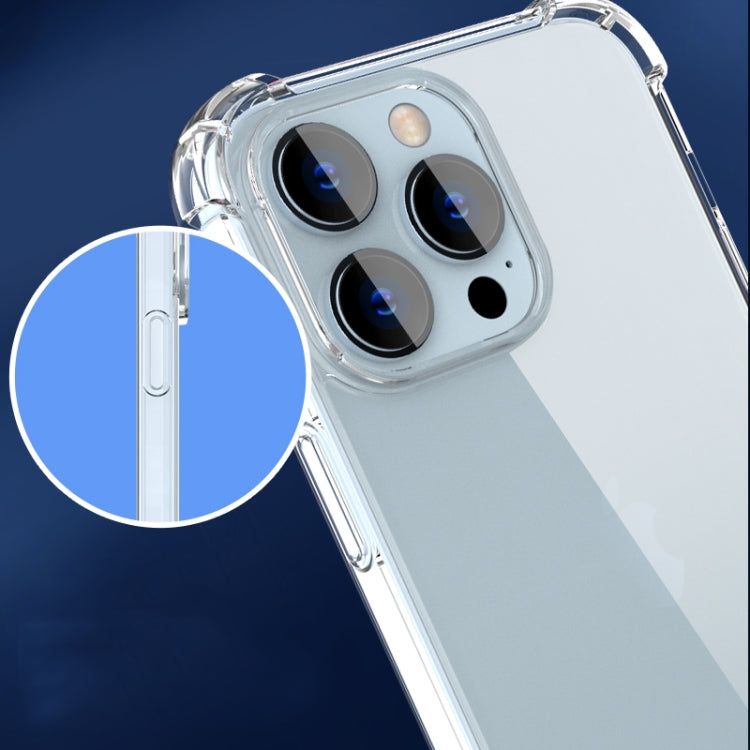 For iPhone 14 Pro Max Four-corner Airbag Anti-fall Phone Case (Transparent)
