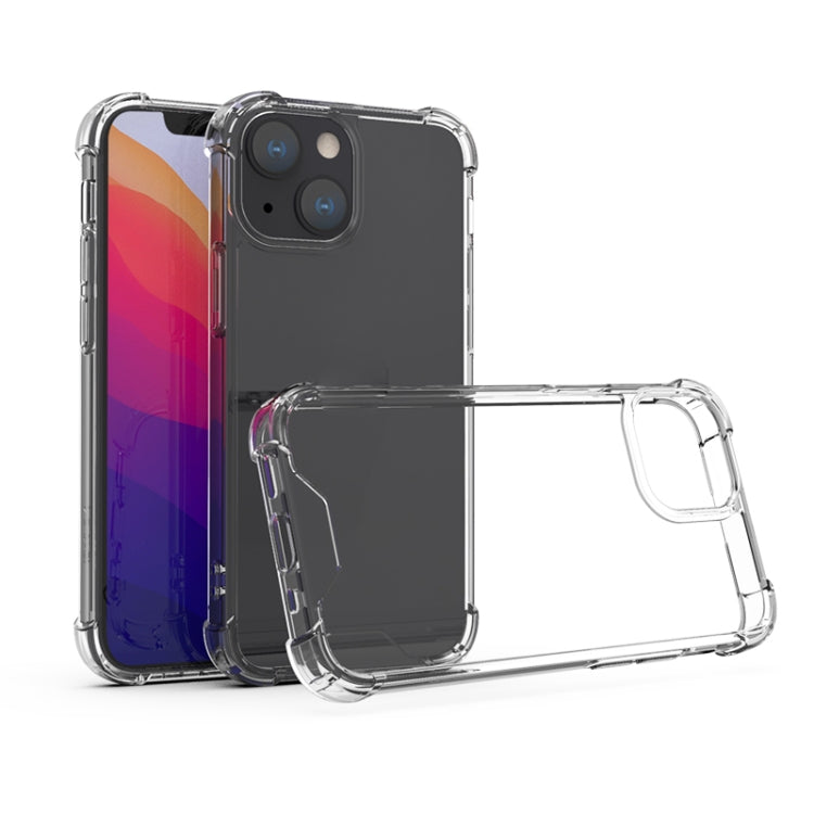 For iPhone 13 Four-corner Airbag Anti-fall Phone Case(Transparent)