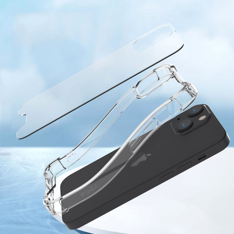 For iPhone 13 Four-corner Airbag Anti-fall Phone Case(Transparent)