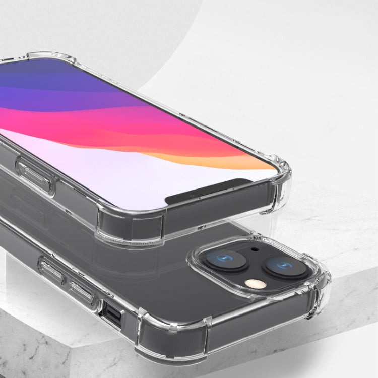 For iPhone 13 Four-corner Airbag Anti-fall Phone Case(Transparent)