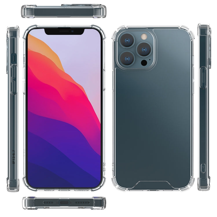 For iPhone 13 Pro Four-corner Airbag Anti-fall Phone Case (Transparent)