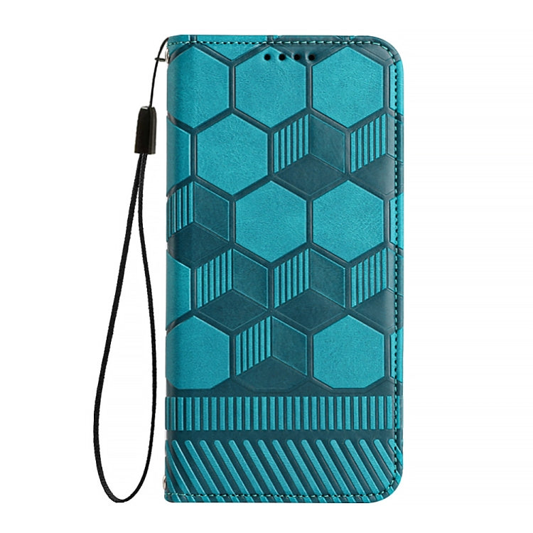 For iPhone 14 Football Texture Magnetic Leather Flip Phone Case
