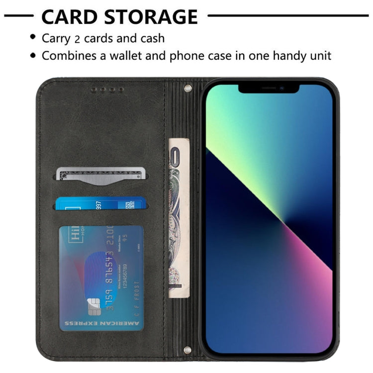 For iPhone 14 Football Texture Magnetic Leather Flip Phone Case