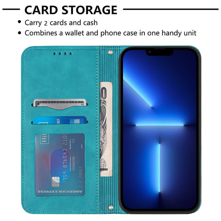 For iPhone 13 Pro Max Football Texture Magnetic Leather Flip Phone Case