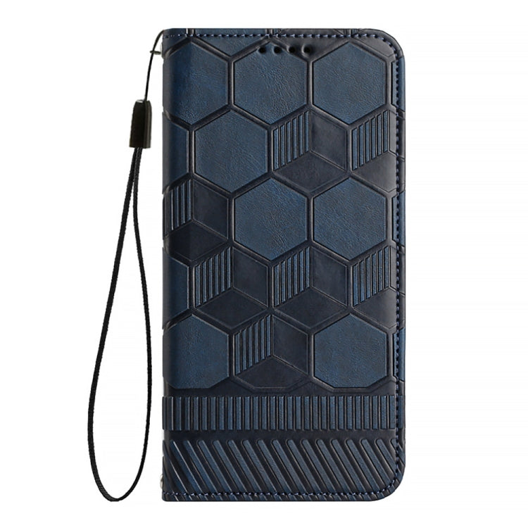 For iPhone 13 Pro Max Football Texture Magnetic Leather Flip Phone Case