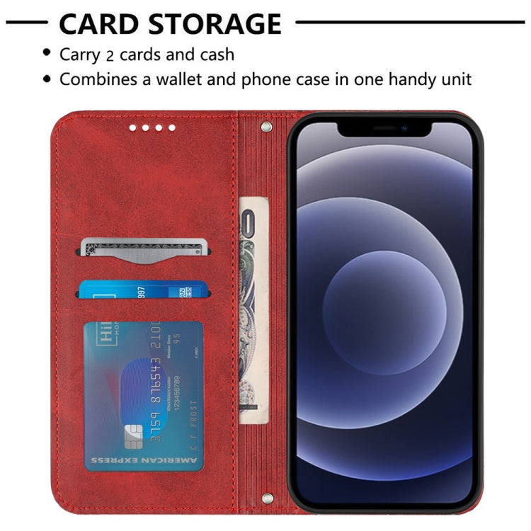 For iPhone 12 mini Football Texture Magnetic Leather Flip Phone Case