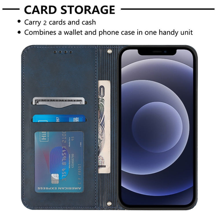 For iPhone 12 mini Football Texture Magnetic Leather Flip Phone Case