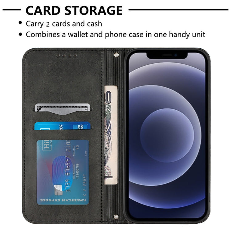 For iPhone 12 mini Football Texture Magnetic Leather Flip Phone Case