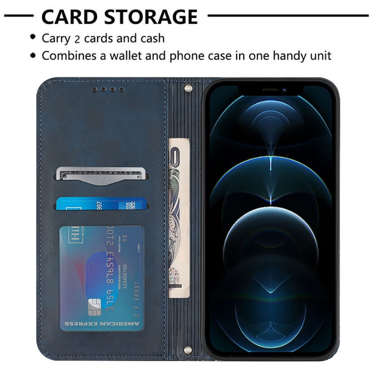 For iPhone 12 Pro Max Football Texture Magnetic Leather Flip Phone Case