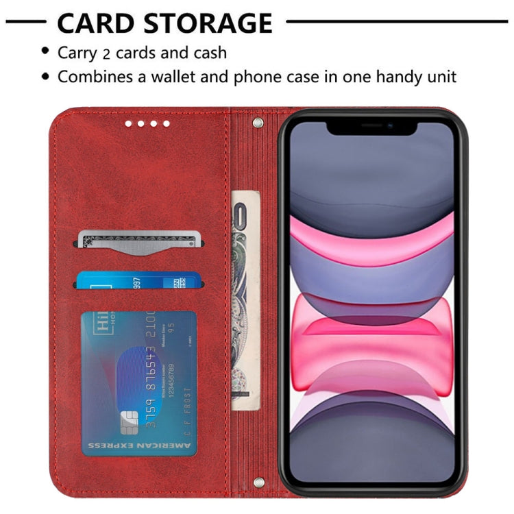 For iPhone 11 Football Texture Magnetic Leather Flip Phone Case