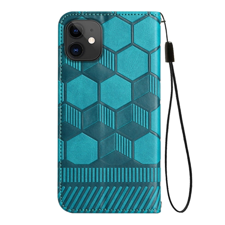 For iPhone 11 Football Texture Magnetic Leather Flip Phone Case