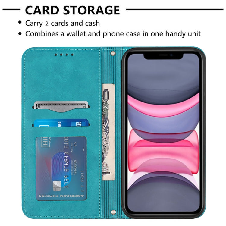 For iPhone 11 Football Texture Magnetic Leather Flip Phone Case