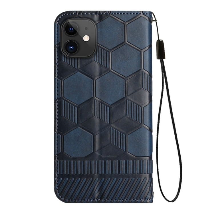 For iPhone 11 Football Texture Magnetic Leather Flip Phone Case