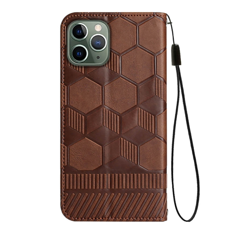 For iPhone 11 Pro Football Texture Magnetic Leather Flip Phone Case