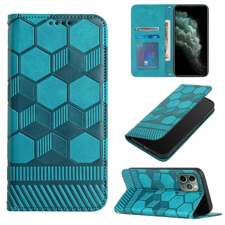For iPhone 11 Pro Football Texture Magnetic Leather Flip Phone Case
