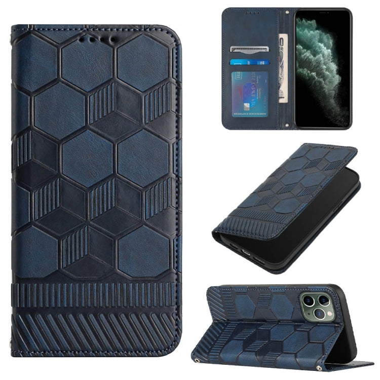 For iPhone 11 Pro Football Texture Magnetic Leather Flip Phone Case