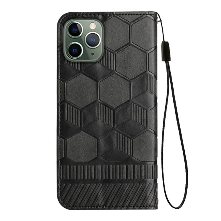 For iPhone 11 Pro Football Texture Magnetic Leather Flip Phone Case