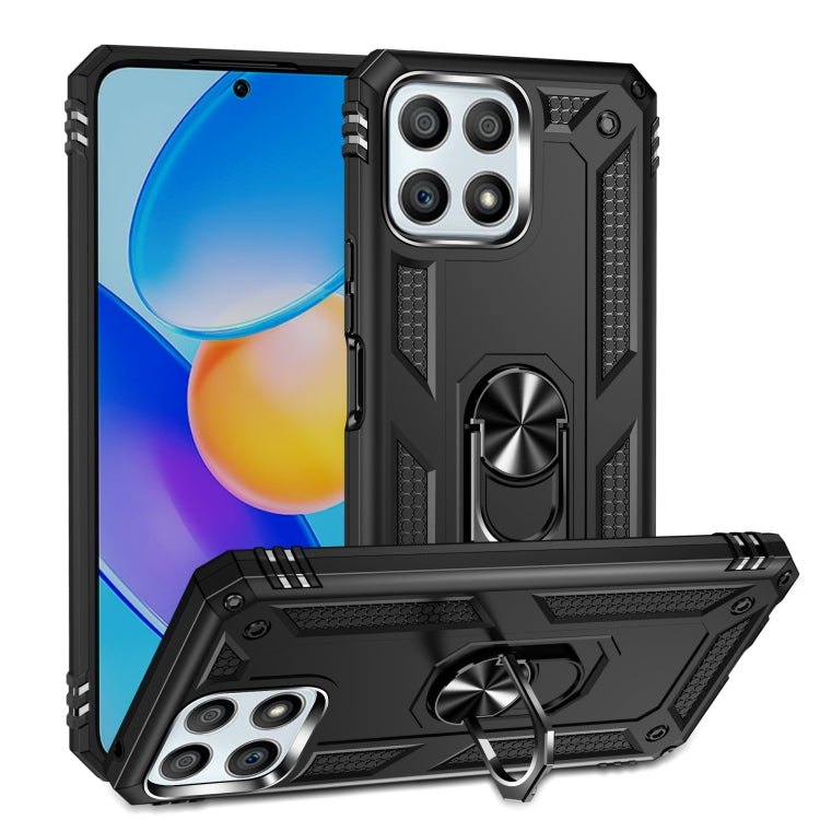 For Honor Play6T Pro / X8 / X30i Shockproof TPU + PC Phone Case with 360 Degree Rotating Holder