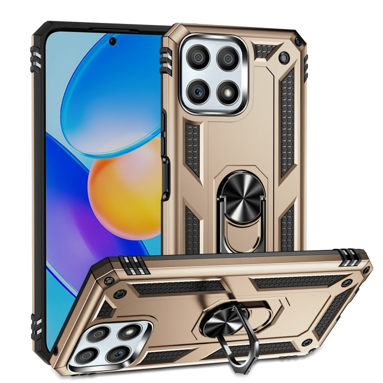 For Honor Play6T Pro / X8 / X30i Shockproof TPU + PC Phone Case with 360 Degree Rotating Holder