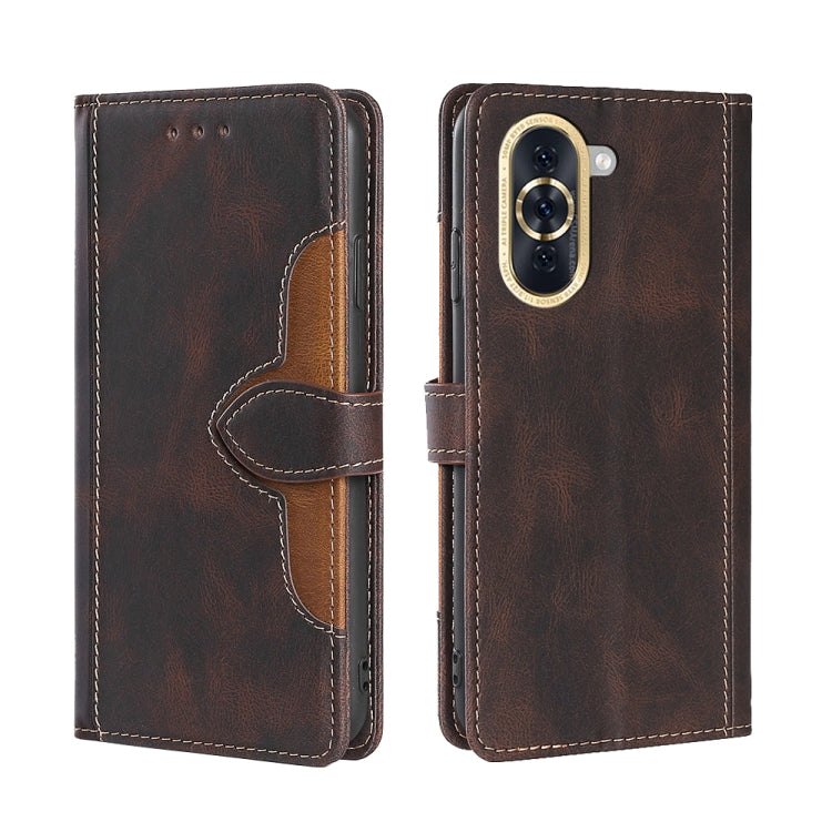 For Huawei nova 10 Skin Feel Magnetic Buckle Leather Phone Case