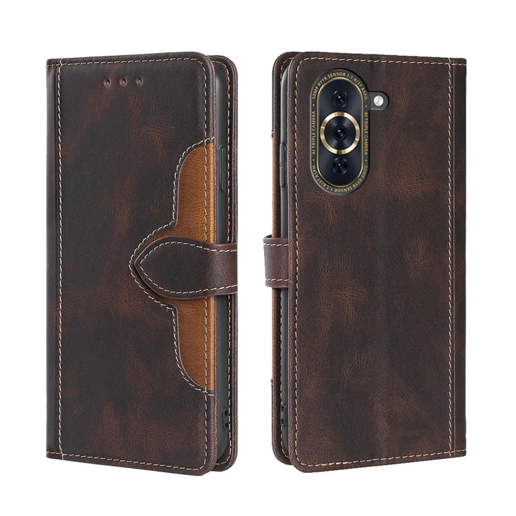For Huawei nova 10 Pro Skin Feel Magnetic Buckle Leather Phone Case