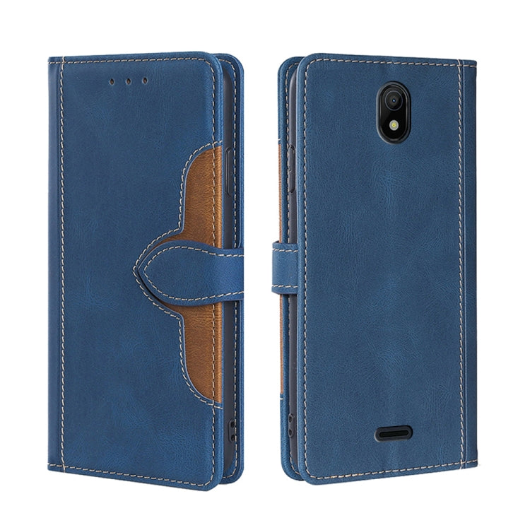 For Nokia C100 Skin Feel Magnetic Buckle Leather Phone Case