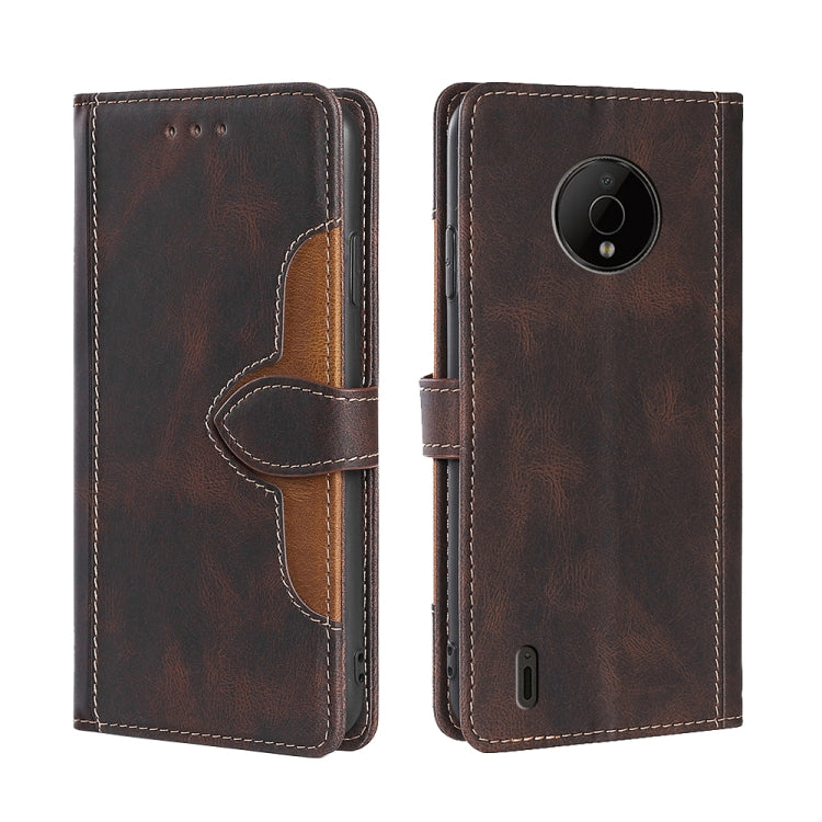 For Nokia C200 Skin Feel Magnetic Buckle Leather Phone Case