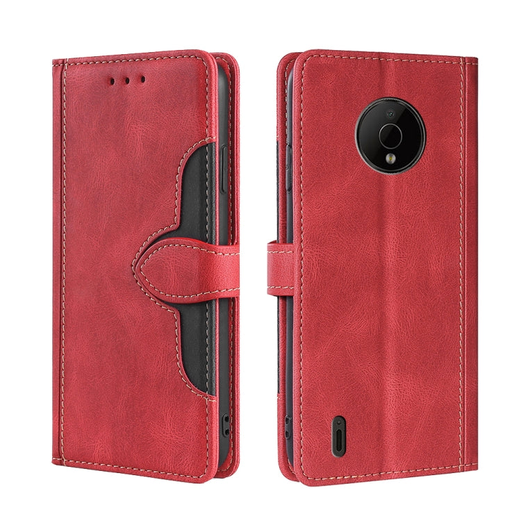 For Nokia C200 Skin Feel Magnetic Buckle Leather Phone Case