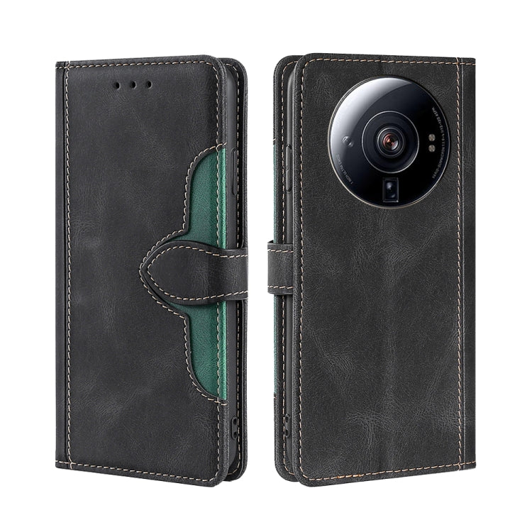 For Xiaomi 12S Ultra Skin Feel Magnetic Buckle Leather Phone Case