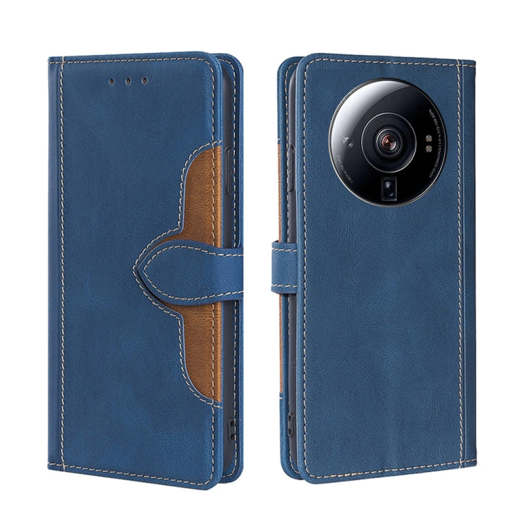 For Xiaomi 12S Ultra Skin Feel Magnetic Buckle Leather Phone Case