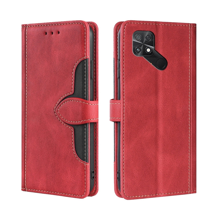 For Xiaomi Poco C40 Skin Feel Magnetic Buckle Leather Phone Case