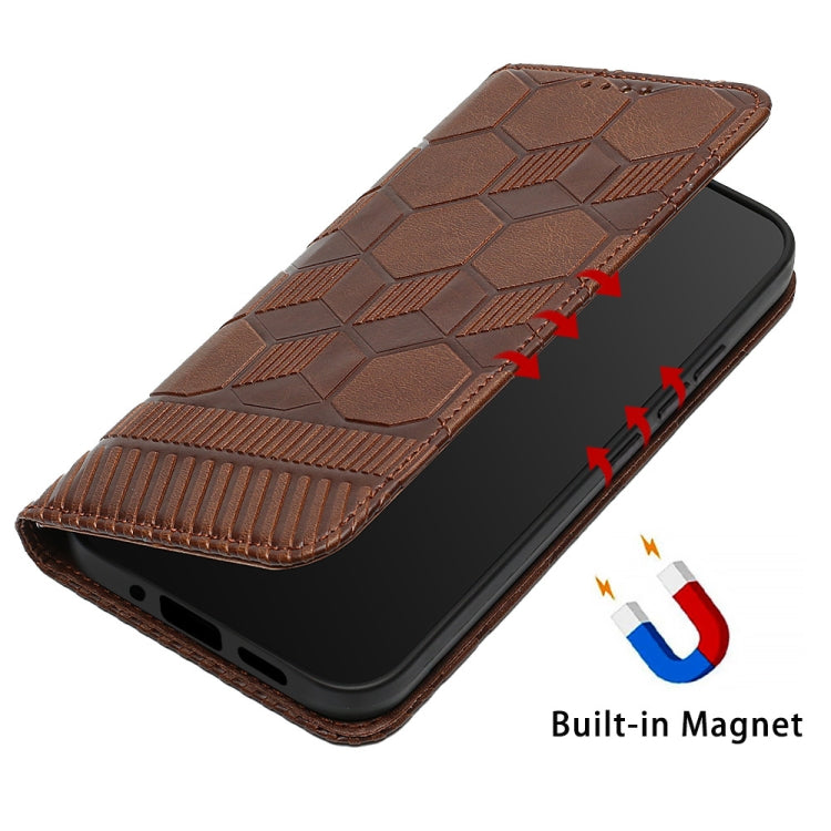 For Xiaomi Redmi 10C / 10 India Football Texture Magnetic Leather Flip Phone Case