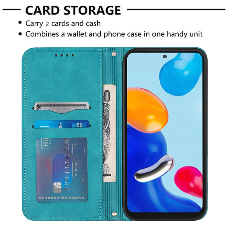 For Xiaomi Redmi Note 11 Global 2022 / Note 11S 4G Football Texture Magnetic Leather Flip Phone Case