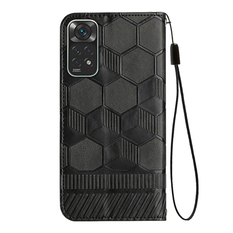 For Xiaomi Redmi Note 11 Global 2022 / Note 11S 4G Football Texture Magnetic Leather Flip Phone Case