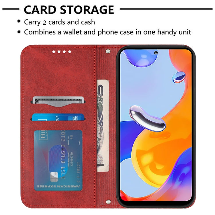 For Xiaomi Redmi Note 11 Pro 5G / 4G Global 2022 / Note 11 Pro+ India Football Texture Magnetic Leather Flip Phone Case