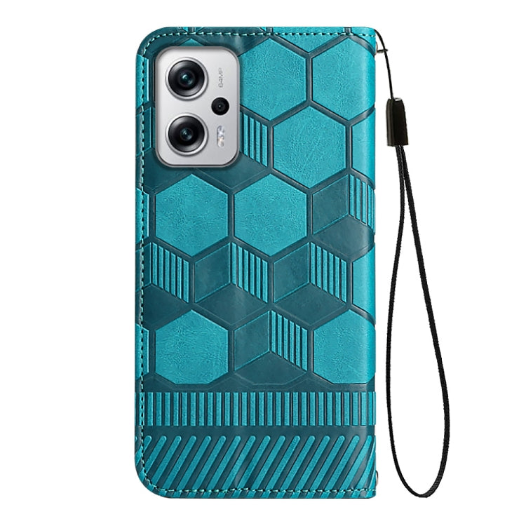 For Xiaomi Redmi Note 11T Pro Football Texture Magnetic Leather Flip Phone Case