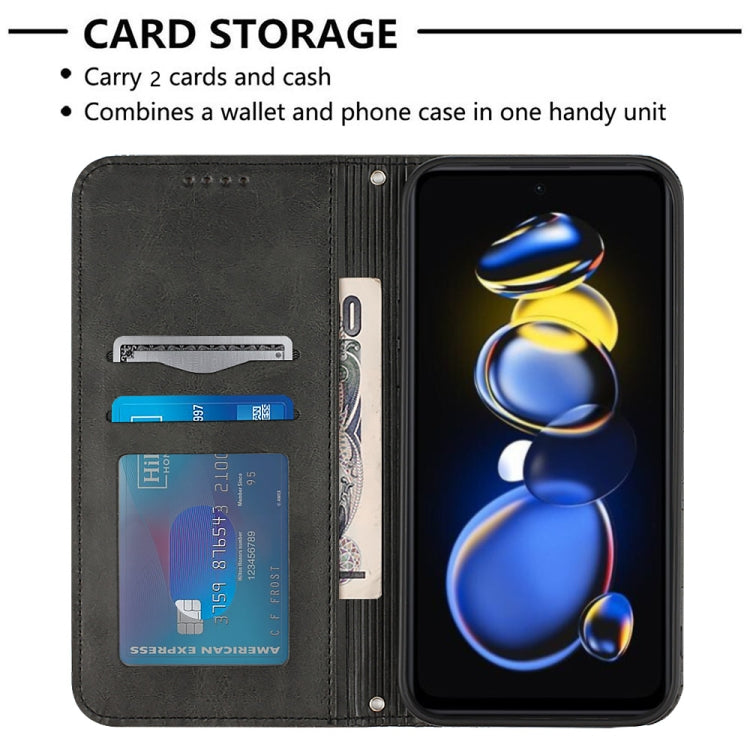 For Xiaomi Redmi Note 11T Pro Football Texture Magnetic Leather Flip Phone Case