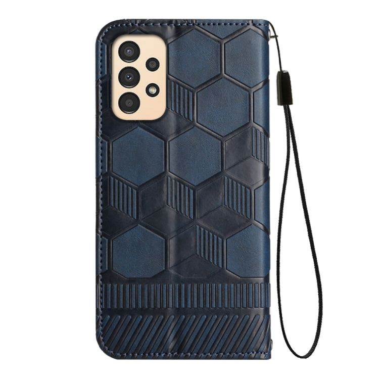 For Samsung Galaxy A13 4G Football Texture Magnetic Leather Flip Phone Case