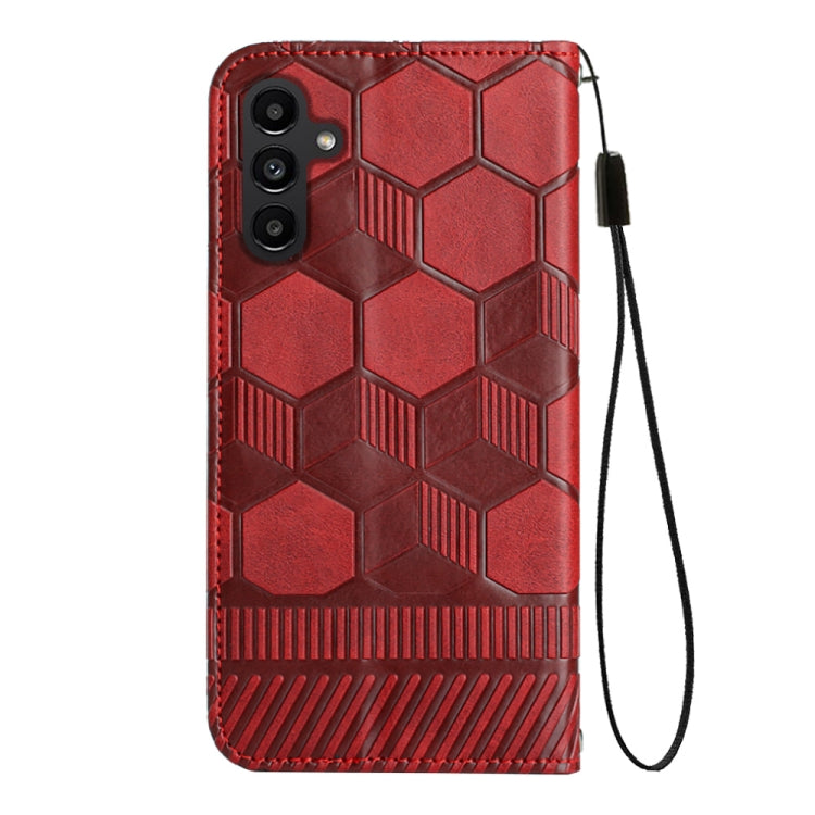 For Samsung Galaxy A13 5G Football Texture Magnetic Leather Flip Phone Case