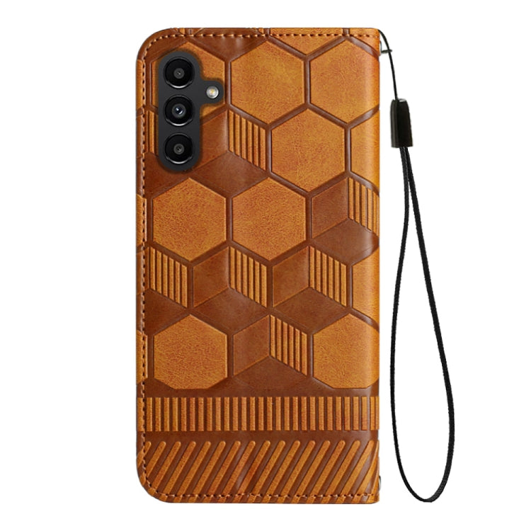 For Samsung Galaxy A13 5G Football Texture Magnetic Leather Flip Phone Case