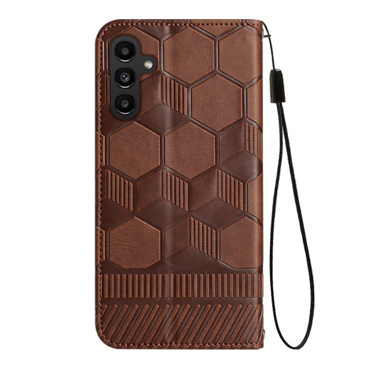 For Samsung Galaxy A13 5G Football Texture Magnetic Leather Flip Phone Case