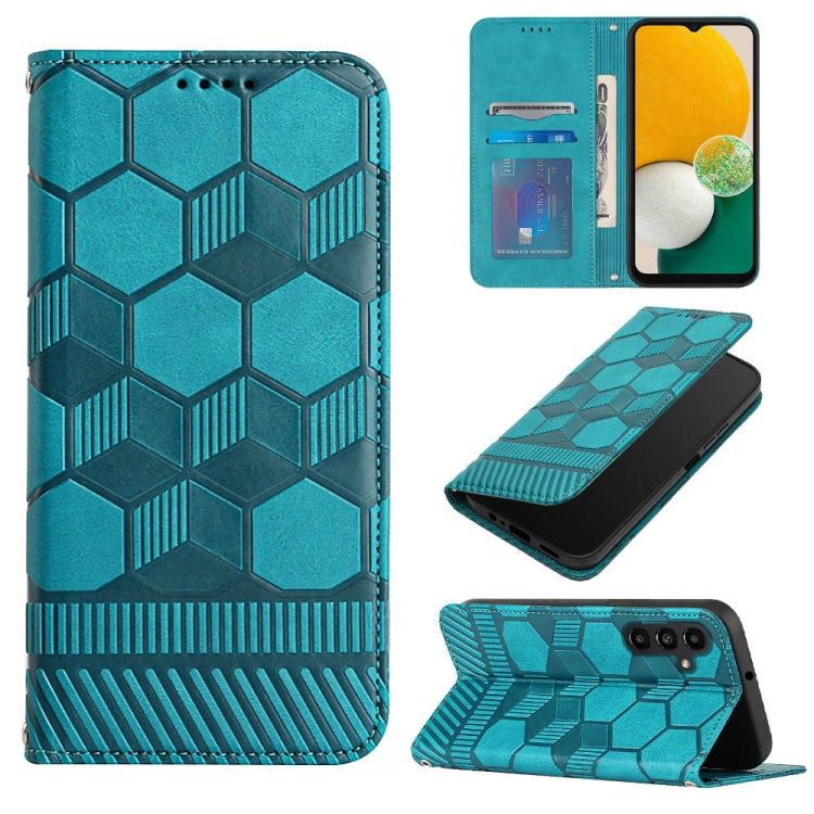 For Samsung Galaxy A13 5G Football Texture Magnetic Leather Flip Phone Case